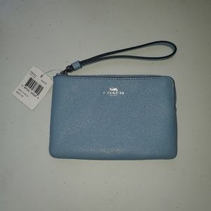 Coach Corner Zip Wristlet AUTHENTIC